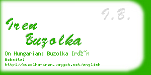 iren buzolka business card